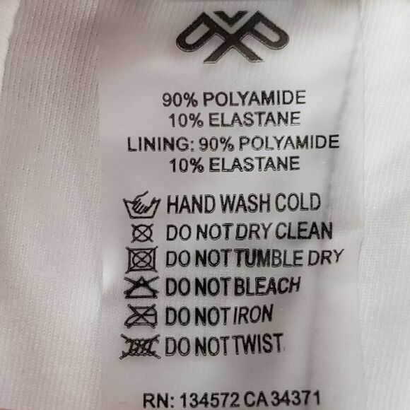 NEW!! PILYQ SIZE S Bandeau Bikini Top Swimwear Snake White Beige w/ Halter Strap - Picture 4 of 8